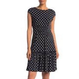 Black and white polka dot dress